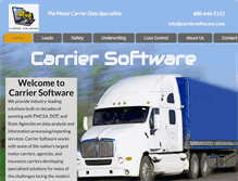 Tablet Screenshot of carriersoftware.com
